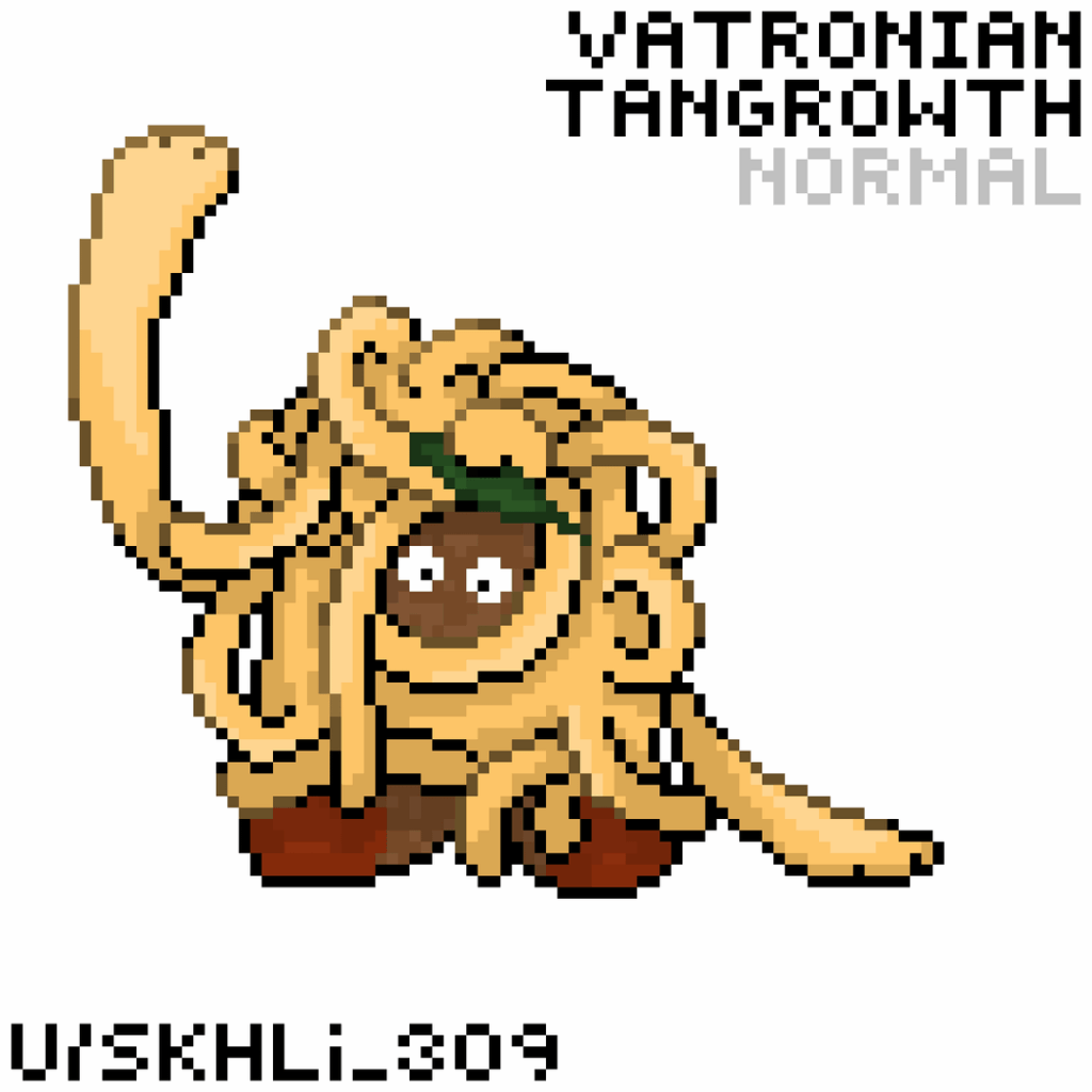 Vatronian Tangrowth, the Spaghetti Pokémon!