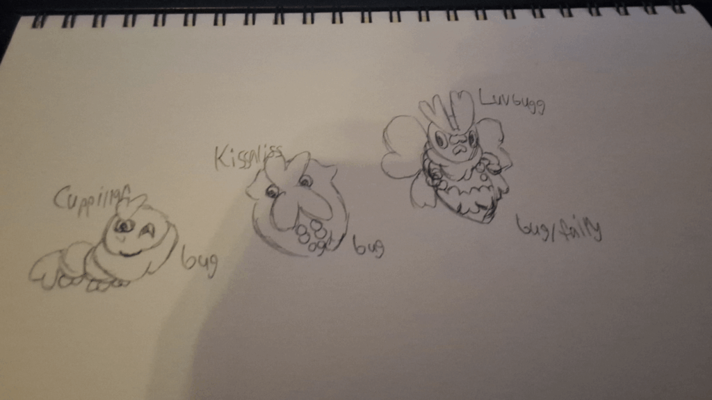 A quick sketch of an idea I had for a cupid and valentines day inspired moth