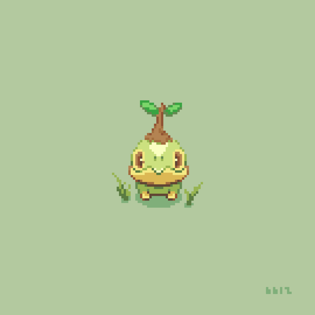 pixel tortwig (and his evil twin) [OC]