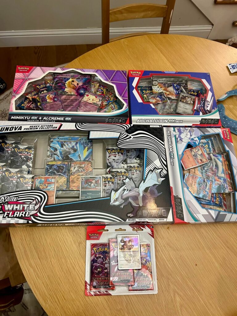 Christmas Eve pulls from my 5 and 7 year old. 33 packs.