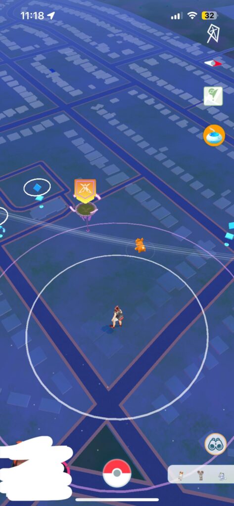 Reach Pokestop from further away