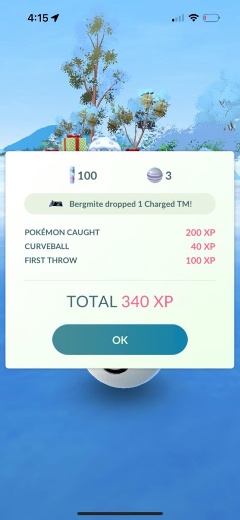 Extra rewards for Event Pokemon