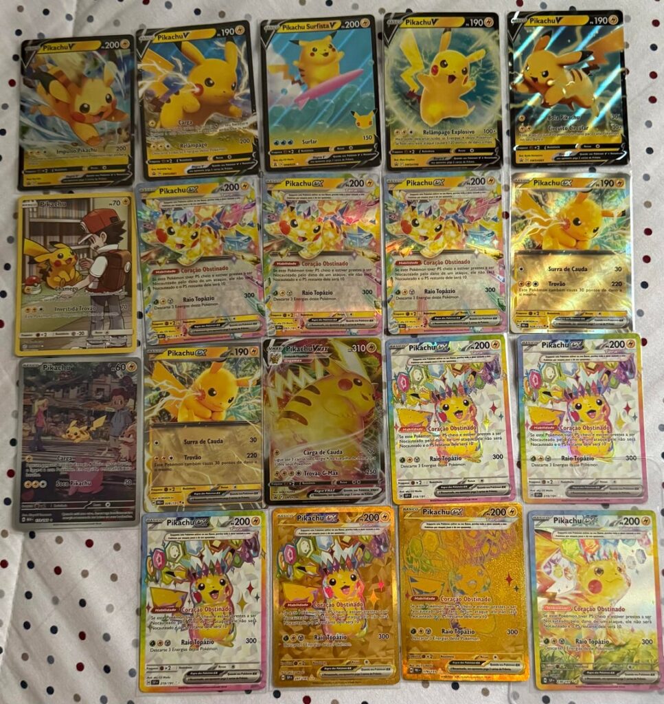 Minha Coleção Pikachu e algumas valiosas! ❤️❤️❤️