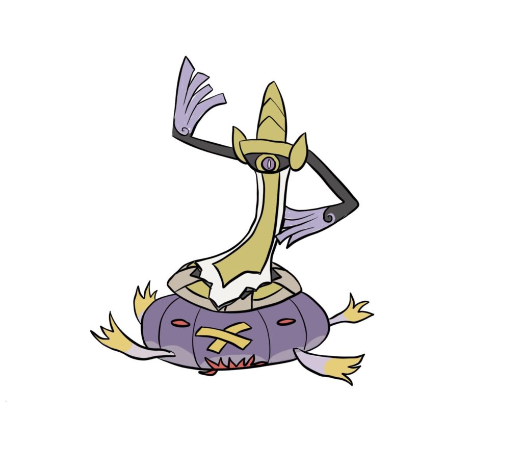 [OC] aegislash has a hard time popping drifblim