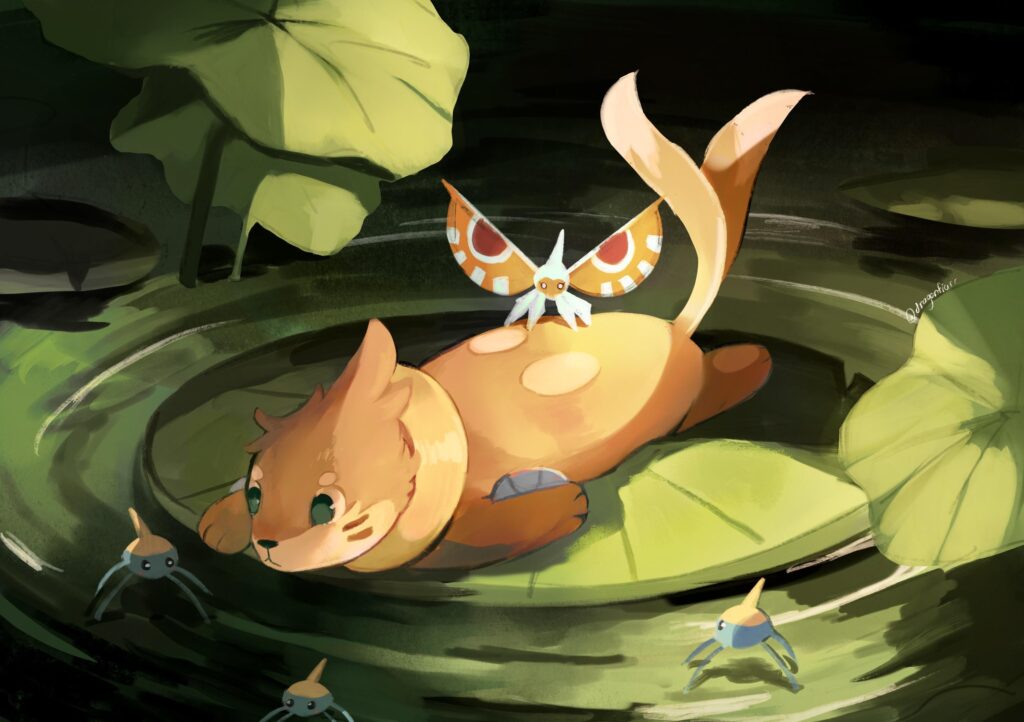 I drew a happy buizel 🦦