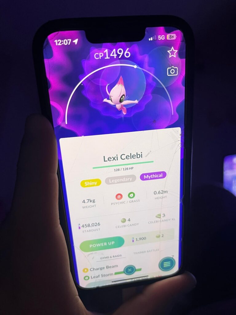 my boyfriends shiny celebi 🤩🥹
