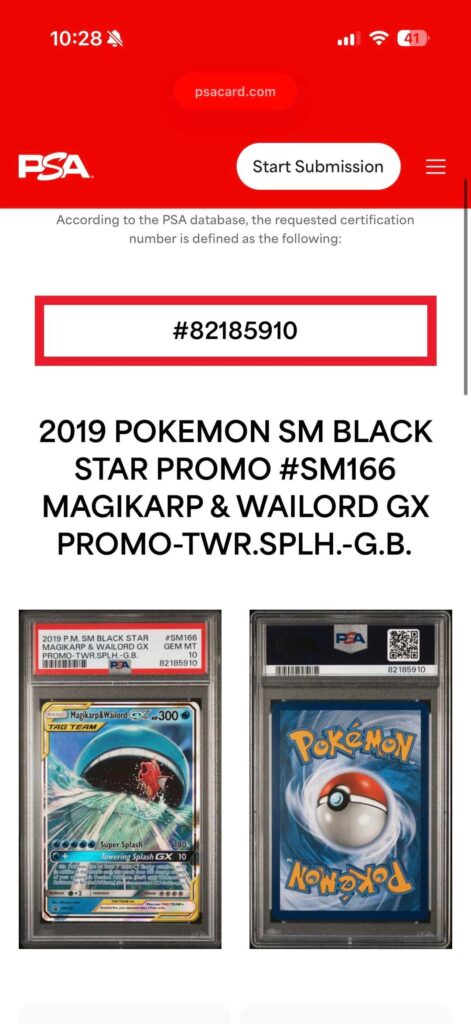 How is this a PSA 10?