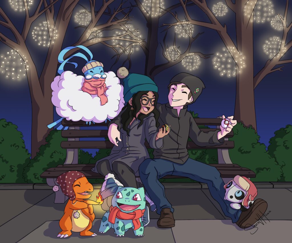 Merry Christmas to you and your Poké-pals! Art by me (No AI)