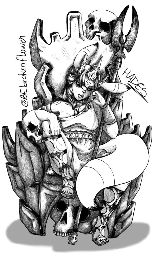 This collection will definitely be the most time-consuming to make! (I don't think I'll do it in color) -> 1/16 (Umbreon as Hades)