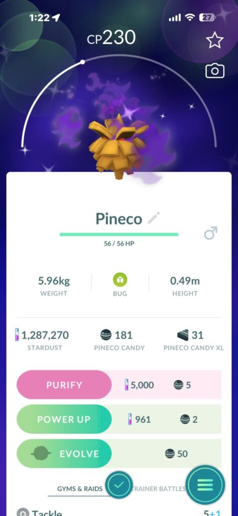 Woohoo it's been almost a year since my last shiny shadow catch!