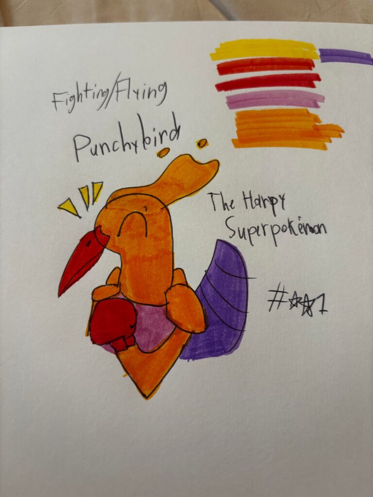 [OC] Meet Punchybird — The Harpy Superpokemon!