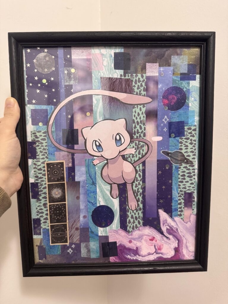My Sister Gifted Me a Custom Mew art piece she made!