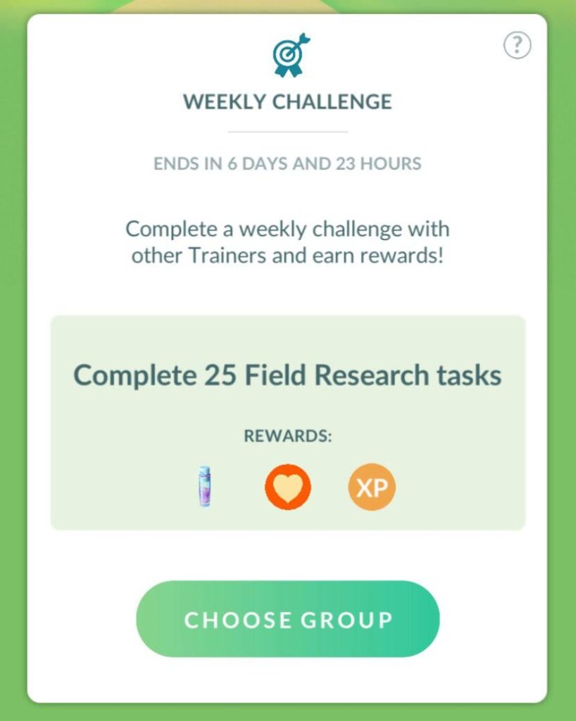 New Weekly Challenge - Complete 25 Field Research Tasks