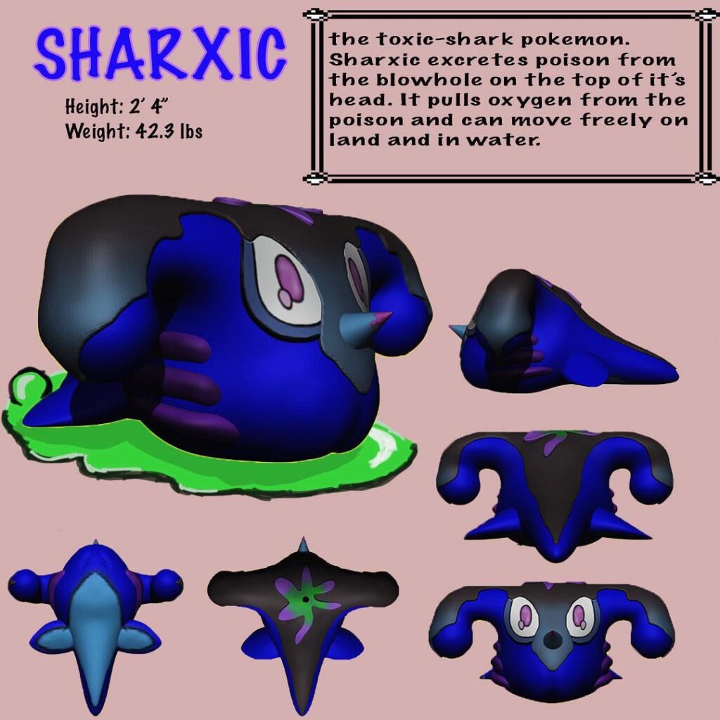 Original fakemon-Sharxic