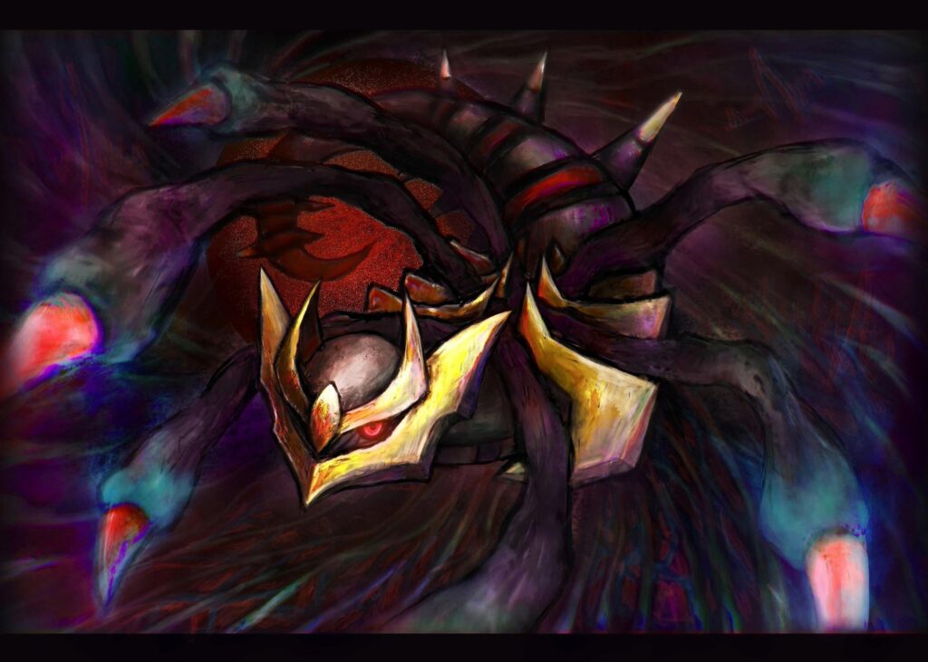 My first pokemon drawing - Origin Forme Giratina