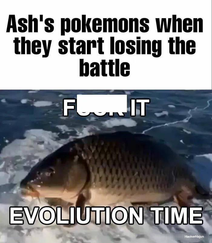 Literally When Almost All Of Them Evolve 😭 [OC]