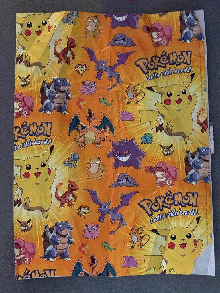 Wrapping paper from 1999.