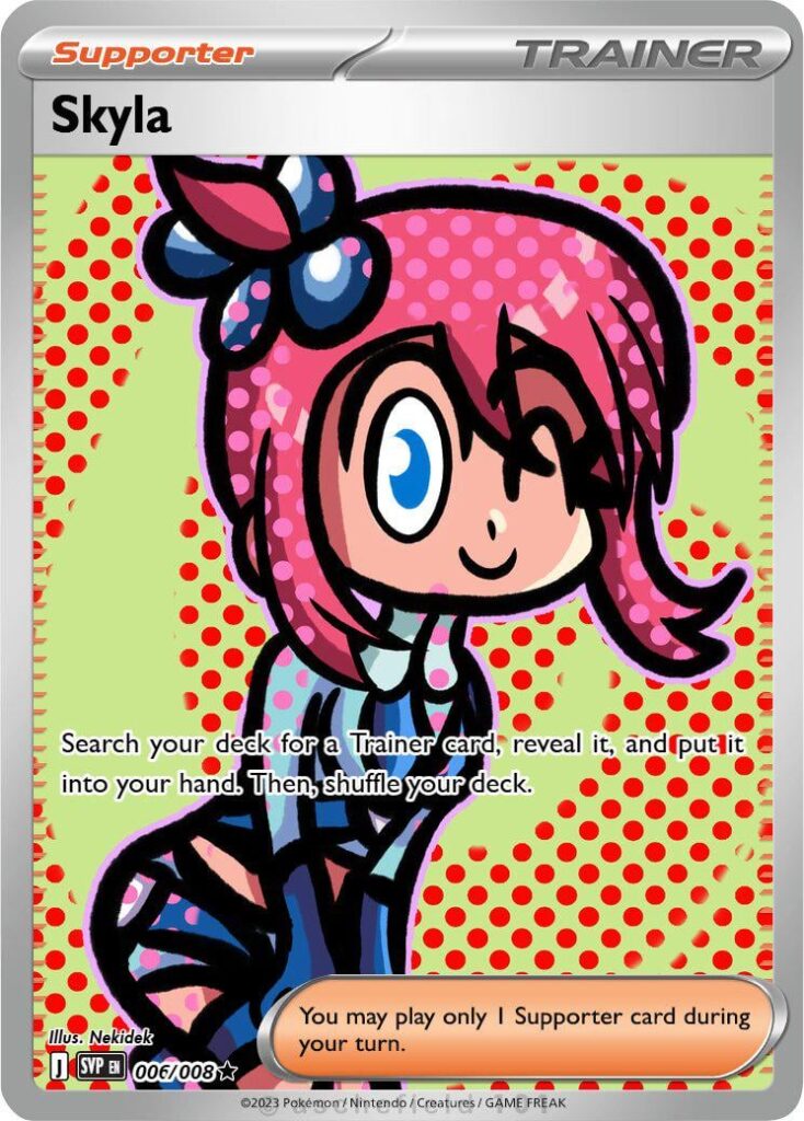 Skyla pokemon trainer fan card maker