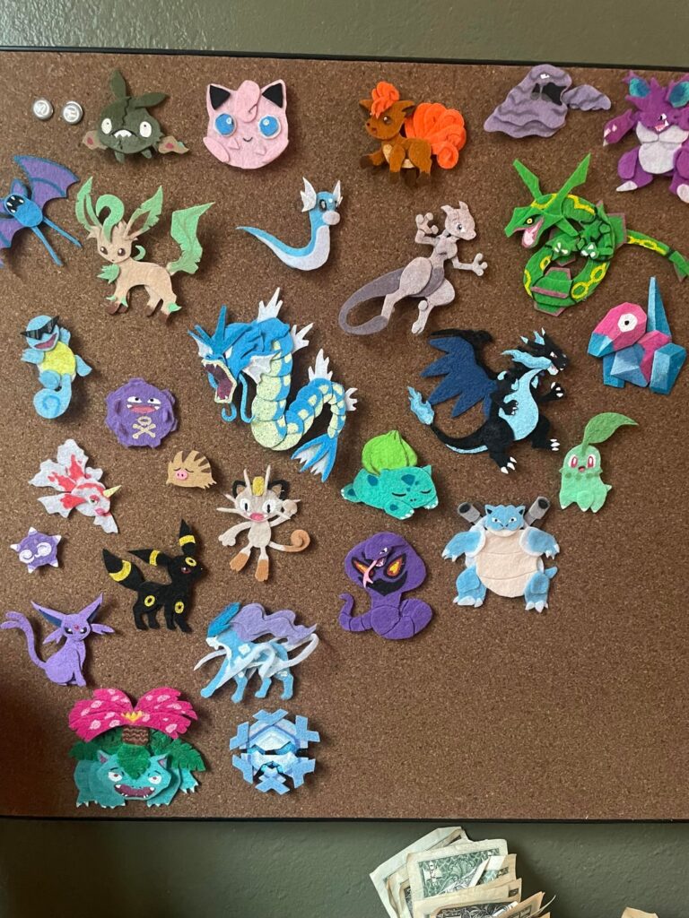 I was asked to share some of the felt Pokémon art I’ve made 🥰 [oc]