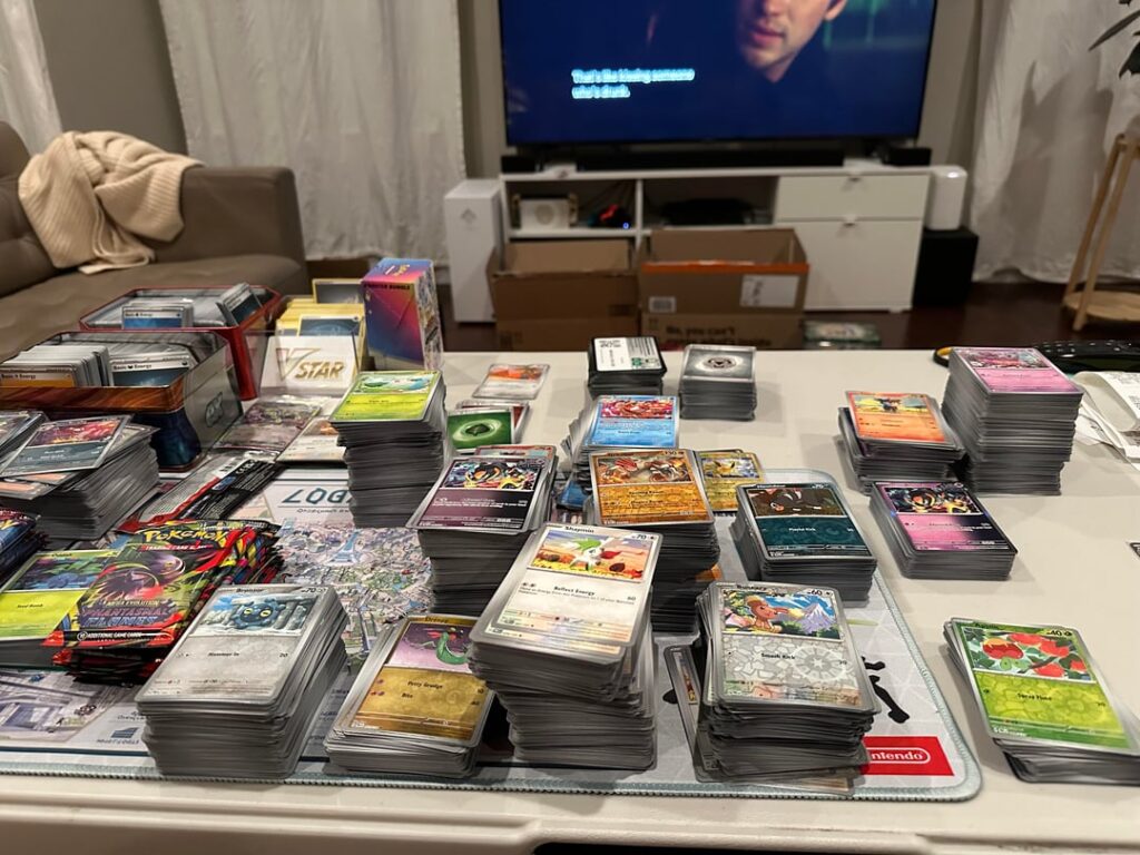 My favorite part of ripping packs is sorting the bulk!