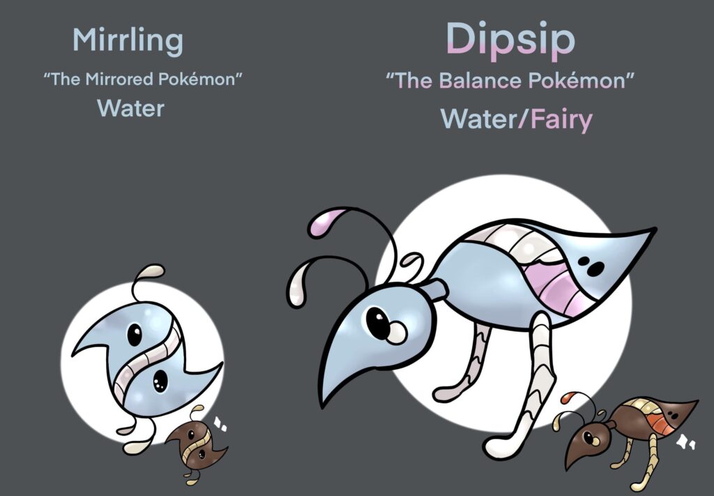 My first attempt at some Fakemon! Inspired by those dipping bird toys.