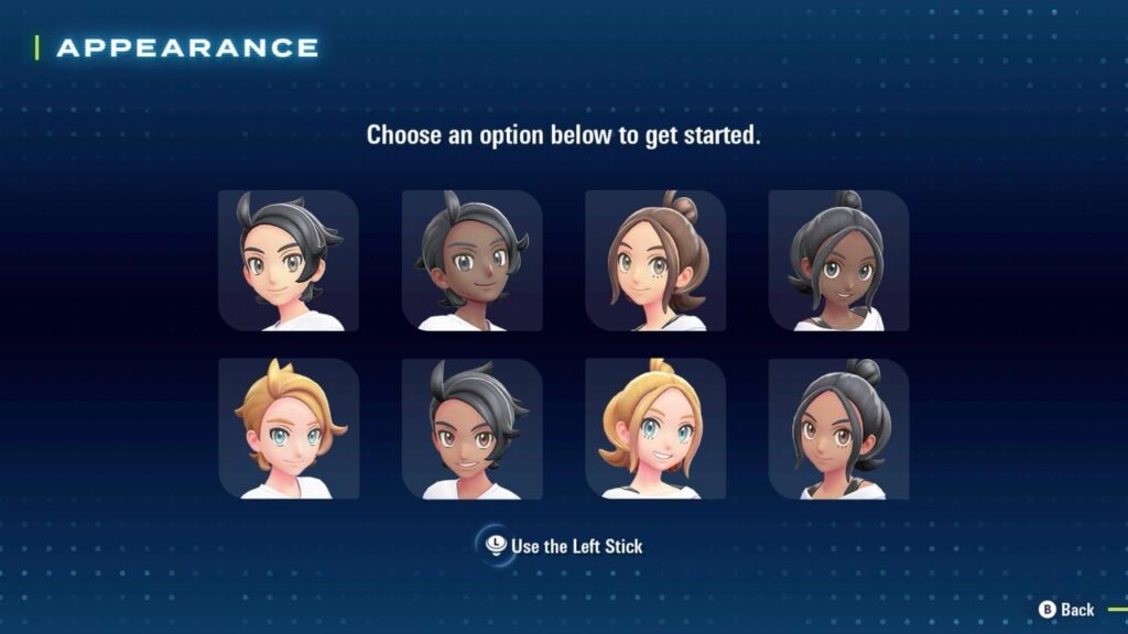 Character selection gender