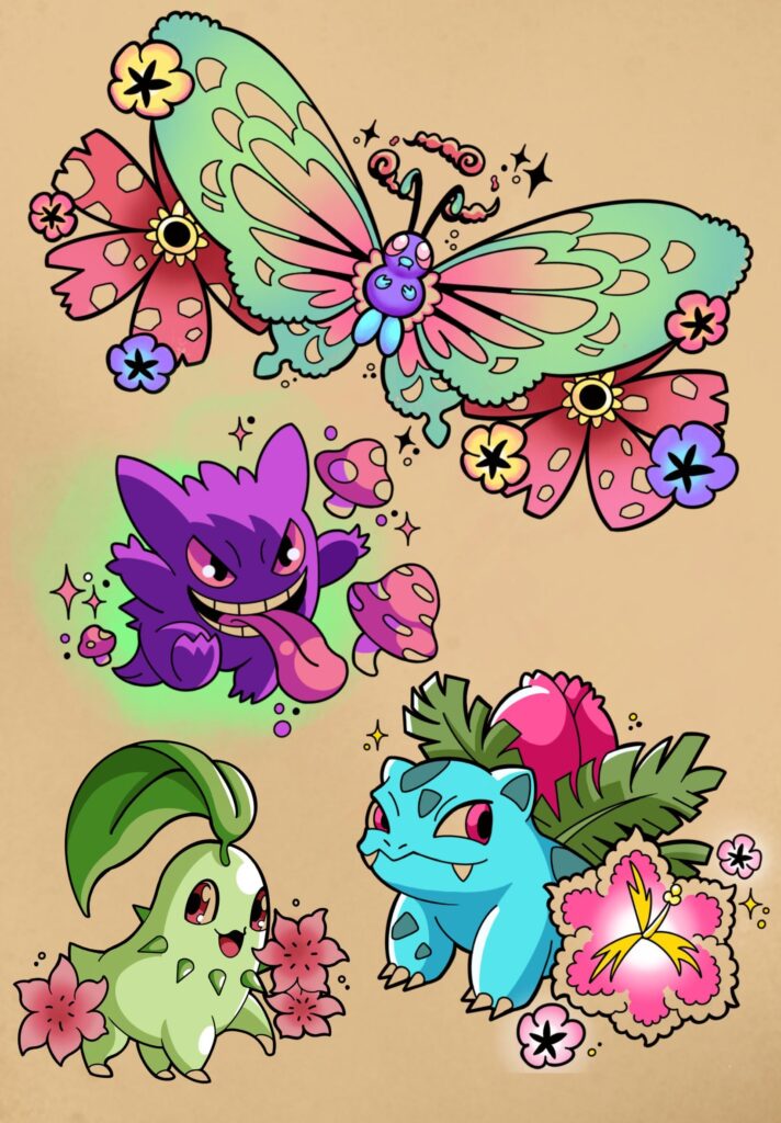Pokémon Tattoo Flash Art