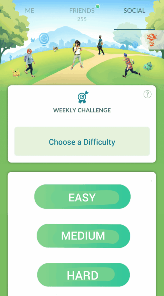 There should be a difficulty setting for Weekly Challenges: This week it was so easy that only one group member joined my party, and got the task done before others could even join
