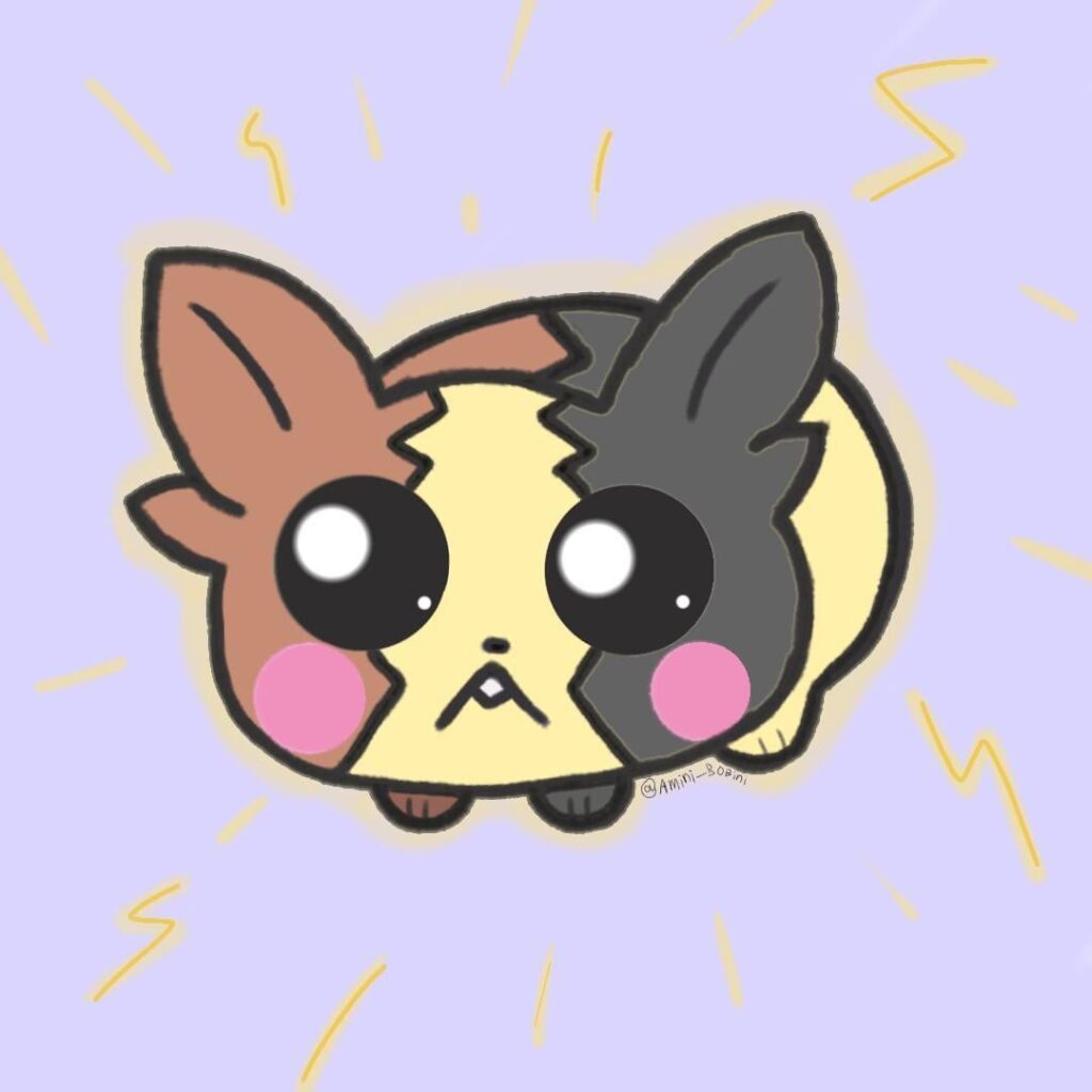 I drew sad hamster but MORPEKO