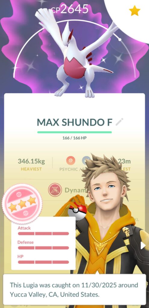 Used my first Masterball on my first Shundo!