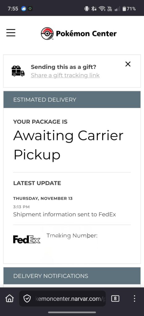 Phantasmal Flames Pre Order Still Awaiting Pickup