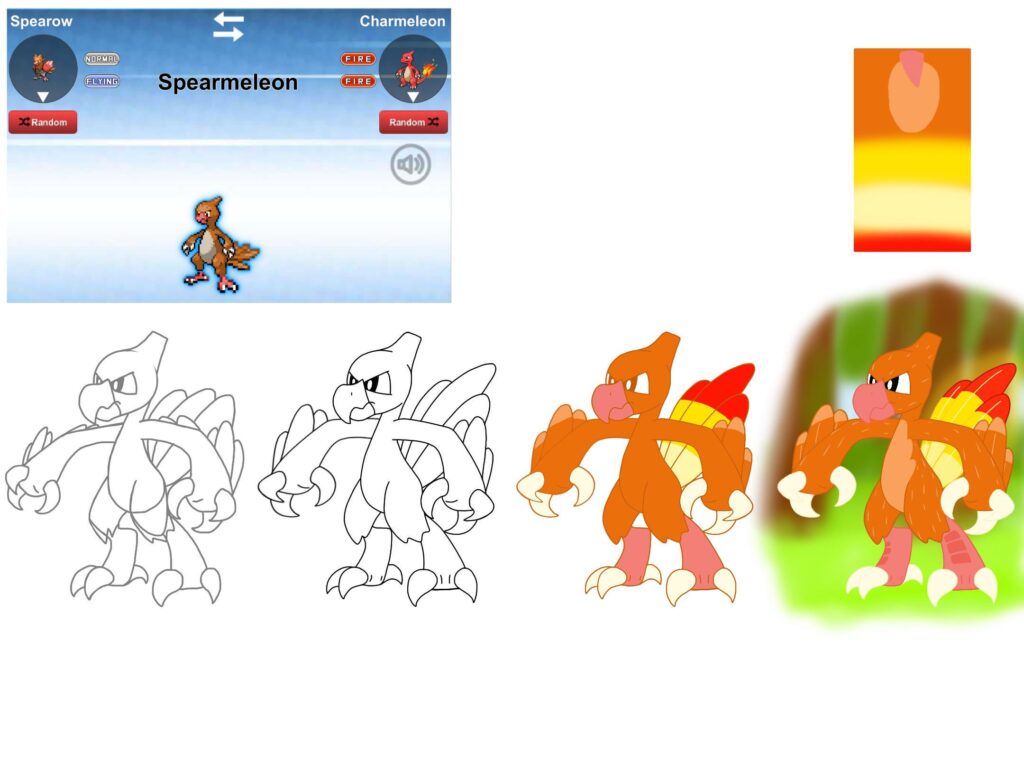 fakemon art style practice