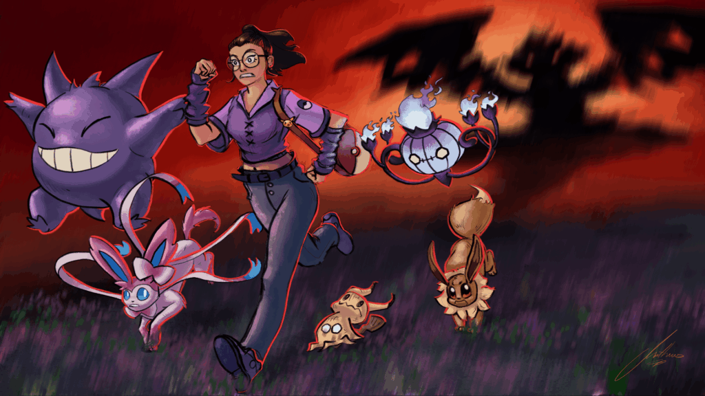 Pokemon fanart - A wild Pokemon appears