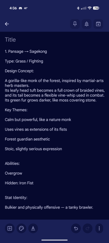 I remade the unova monkeys evolutions can't really draw but here's the description of them from my notes