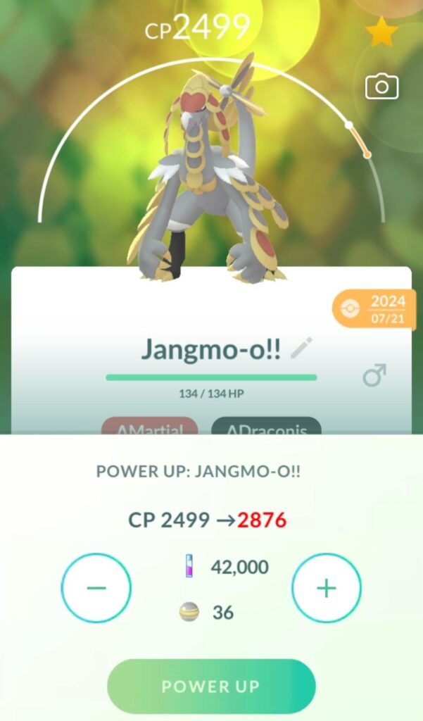 Why are some Combat powers (CP) red when powering up, while others are the normal yellow?