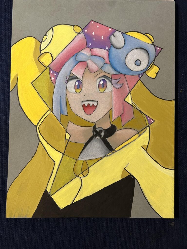 Iono fanart (colored pencil/ acrylic markers)