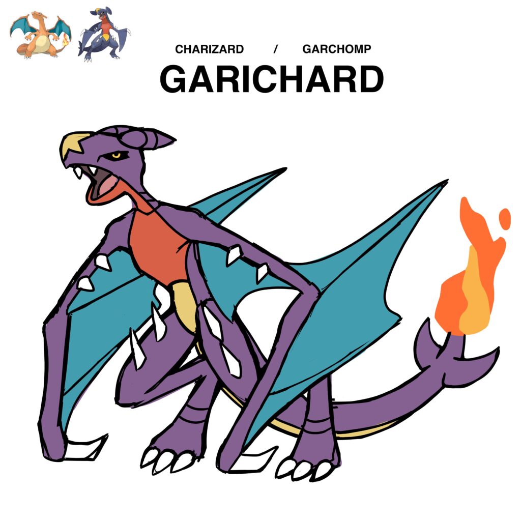 Pokemon fusion,  Charizard x Garchomp