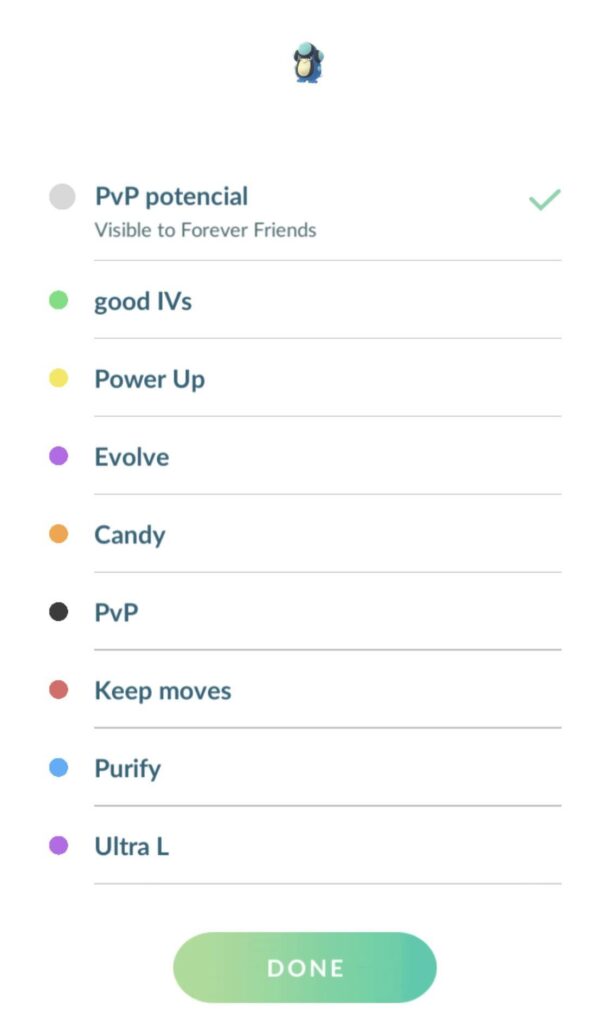 Why is only that one tag visible? Why is it visible in the first place?