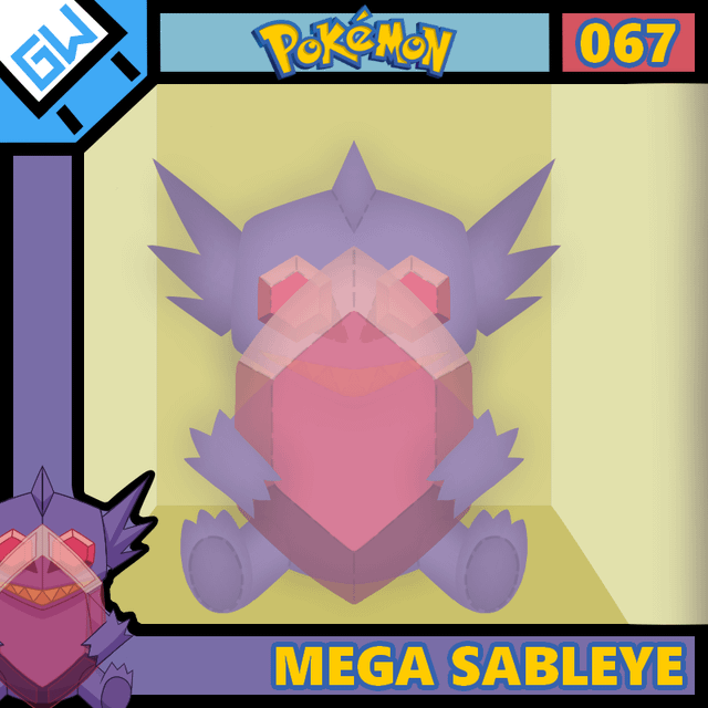 Mega Sableye Toybox Fanart by Me