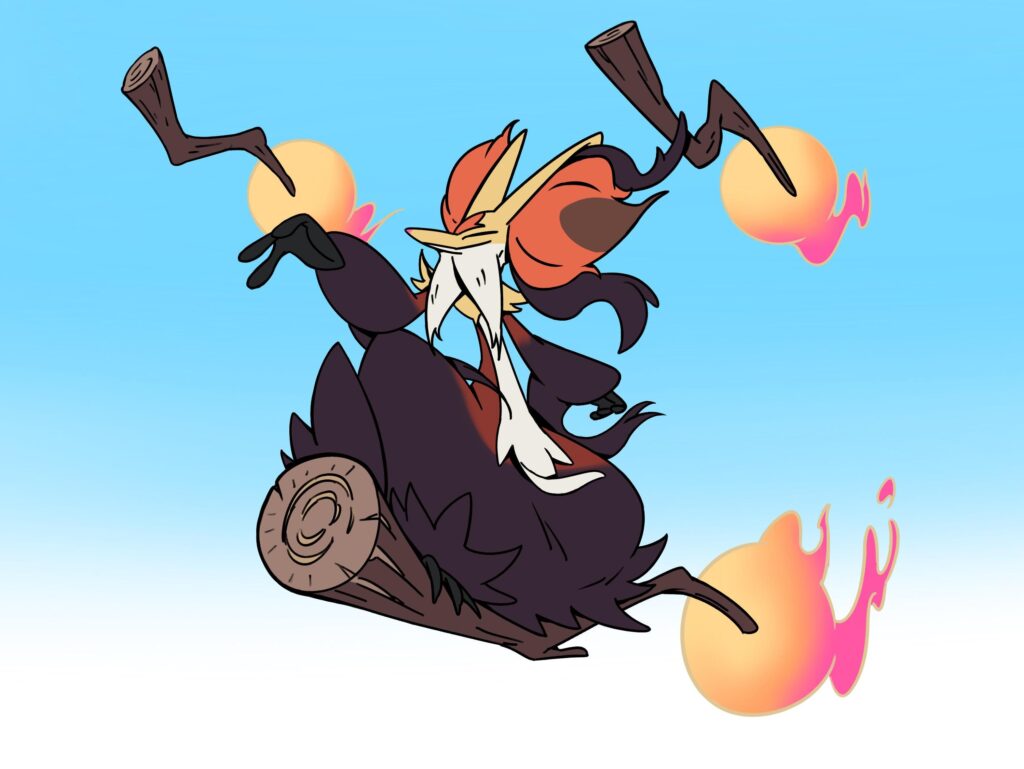 Mega Delphox illustration by me 🙂