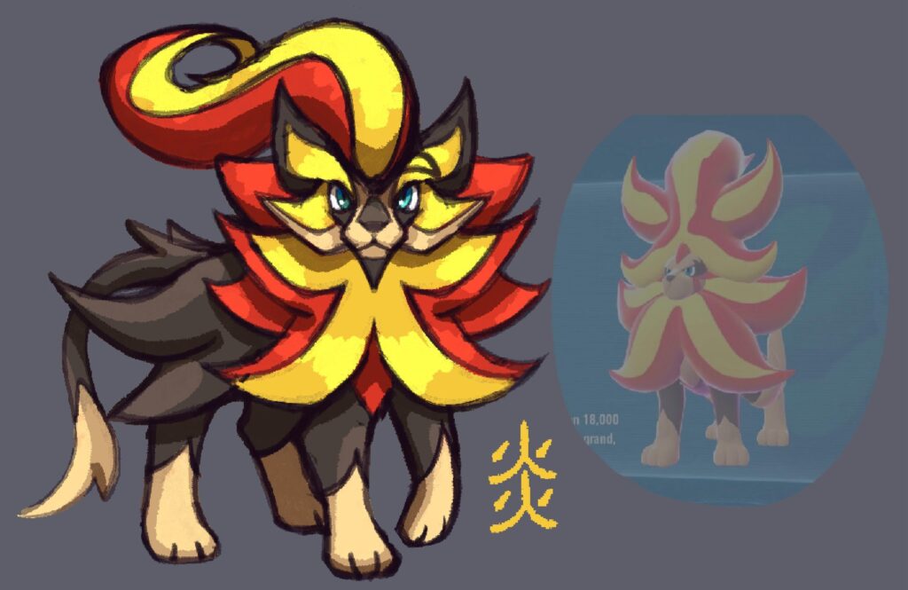 My take on Mega Pryroar: Great concept, objectively bad execution (Unless the designers intentionally wanted to make it goofy for some reason)