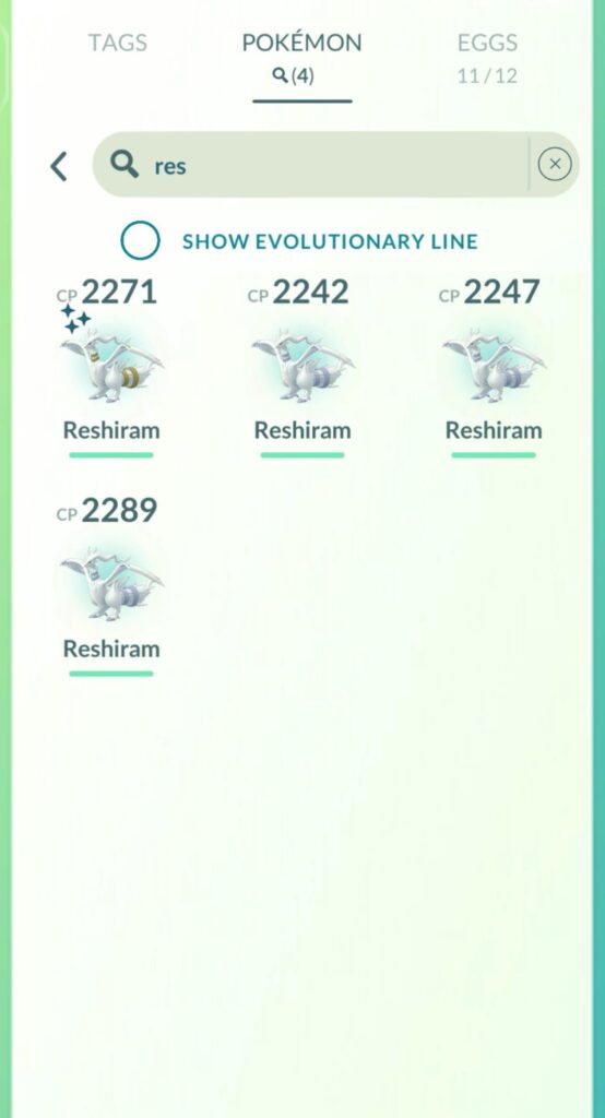 ✨ Finally got it — Shiny Lucky Reshiram ✨