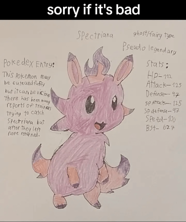 My fakemon spectriana