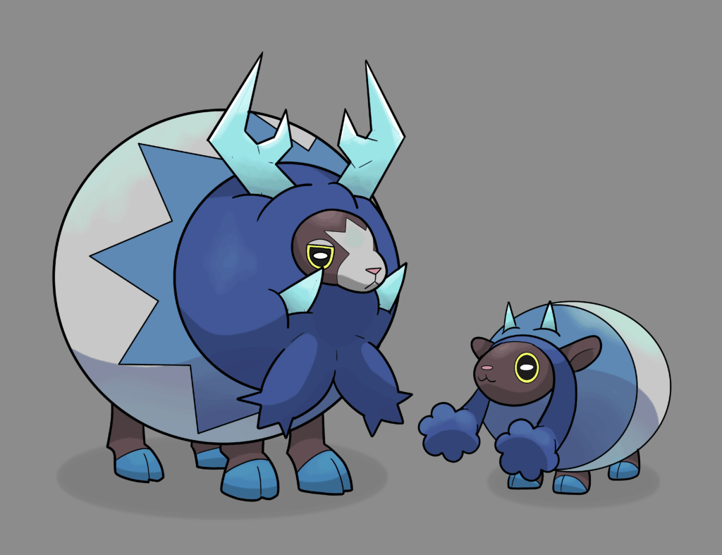 Regional Wooloo + Dubwool (Ice/Normal-Type)