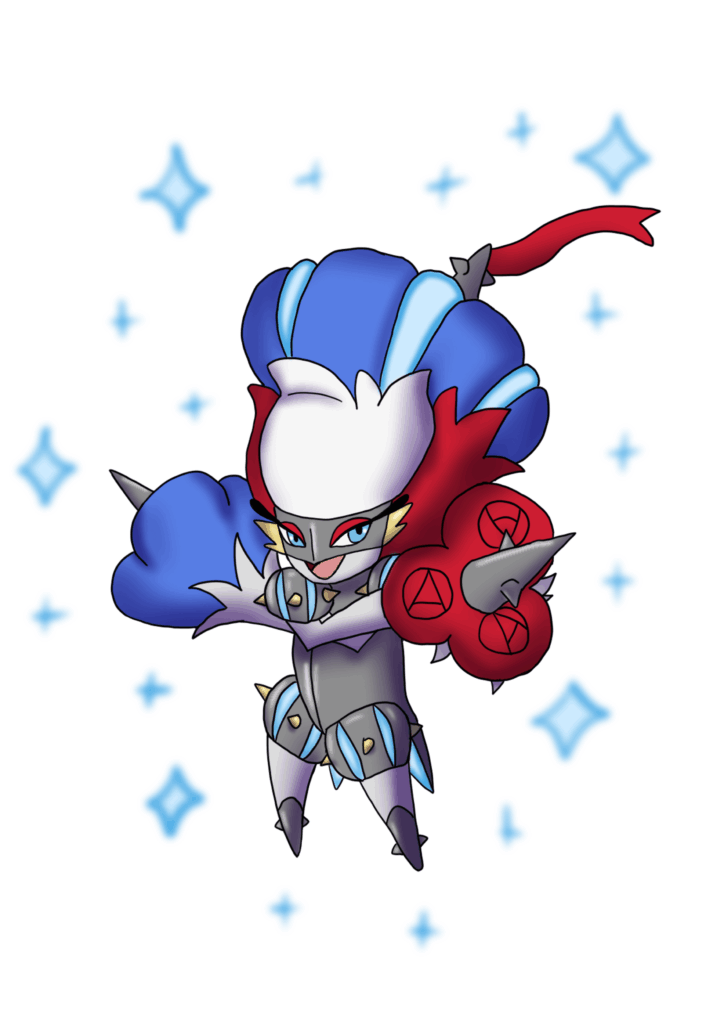 Roserade becomes a chivalrous knight through Exa-Synchronicity