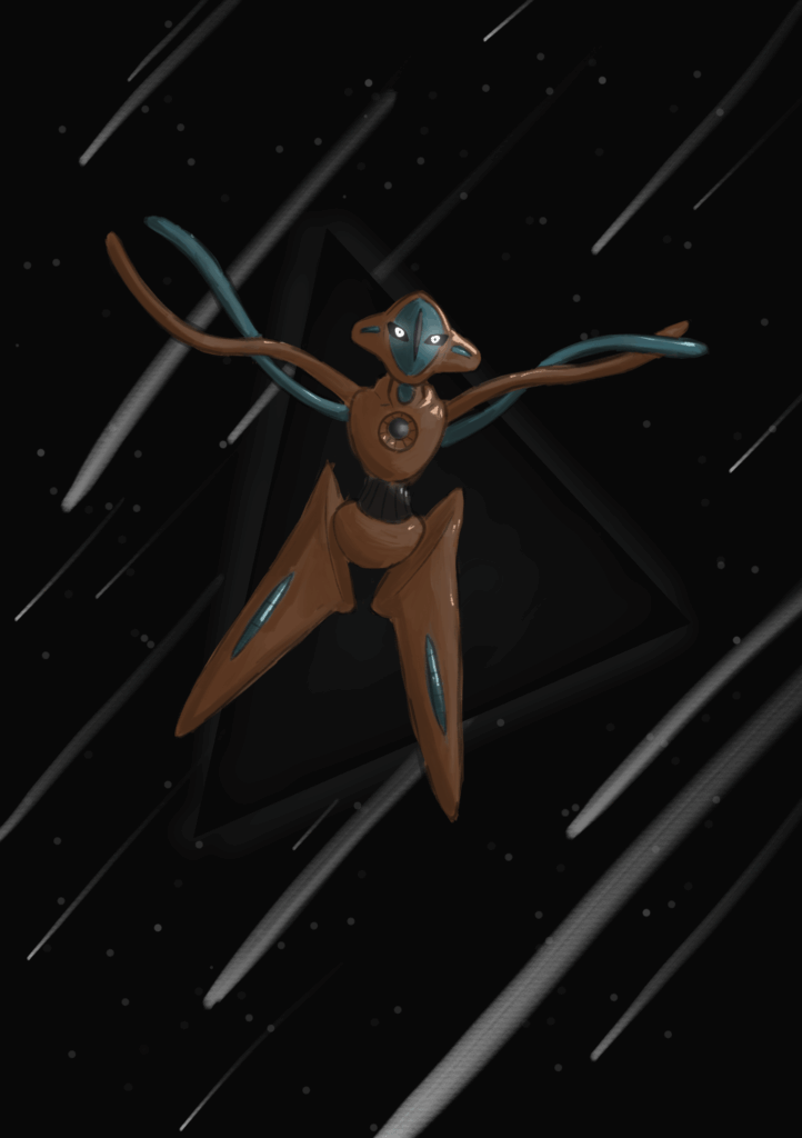 [OC] Deoxys drifting through space