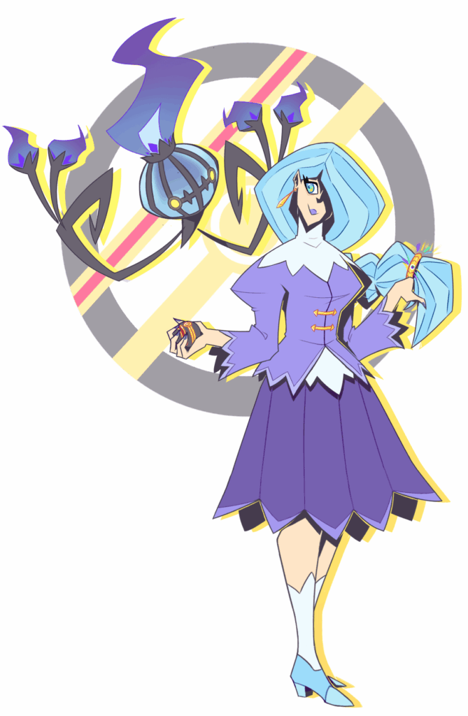 [OC] Drew an OC and her Chandelure ace