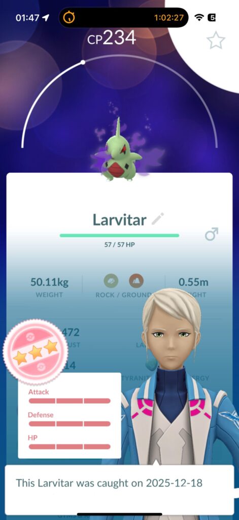 What do I do with Shadow Larvitar?