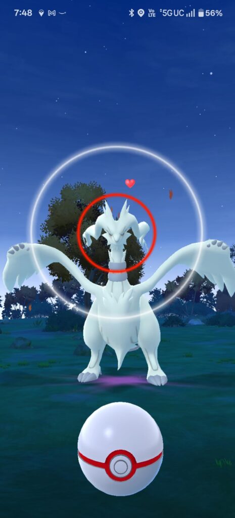 No easy catch on Reshiram