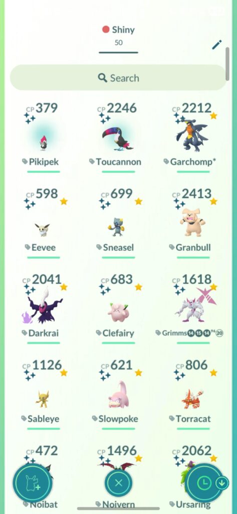 Last second shiny